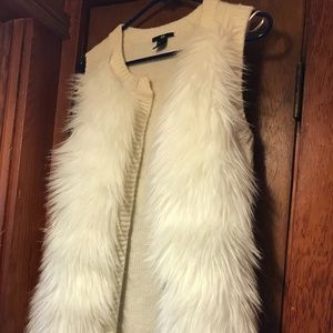 Faux fur vest